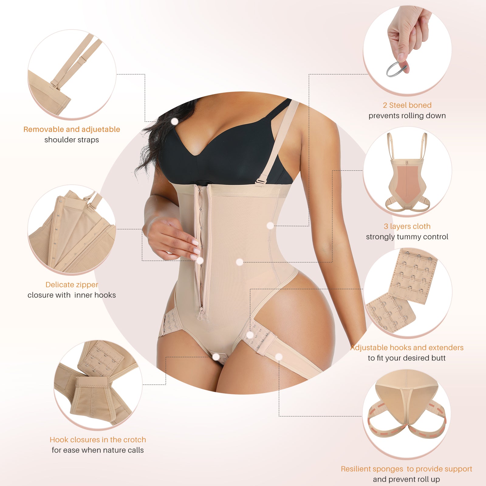 Waist Tummy Control Seamless Body Shaper – Elation Form